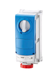 Gewiss 63a 415V 3P + N E 5pin Vertical Interlock Socket 
