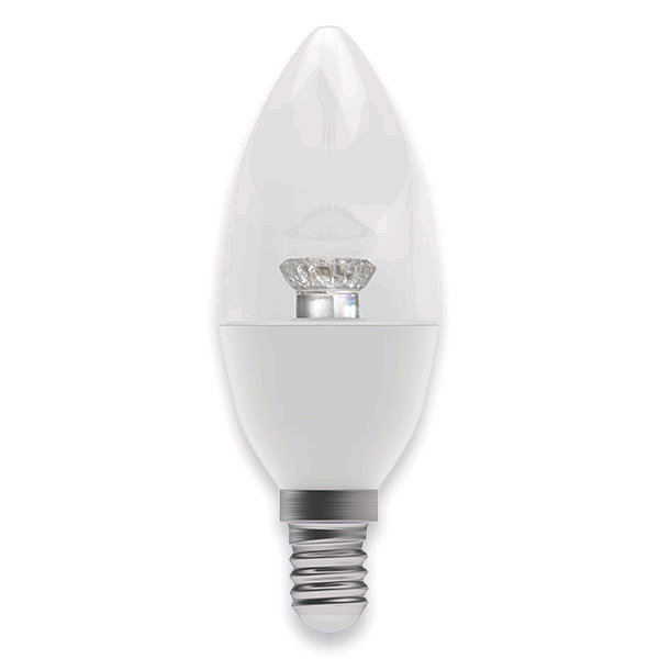 Bel 4w SES LED Clear Candle Dimmable 4000k