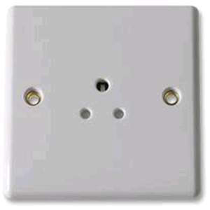 BG 1 Gang 2a Unswitched Socket Round Pin 
