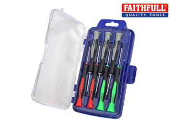 Faithfull 7 Piece Precision Screwdriver Set 