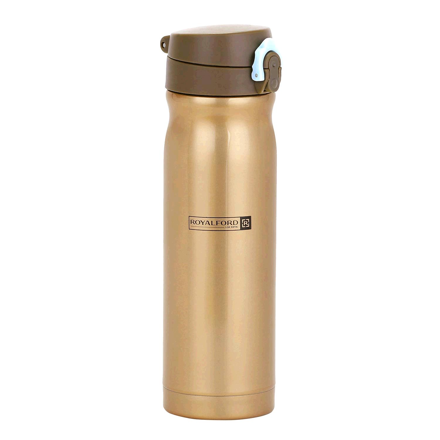Royalford 500ml Insulated Stainless Steel Water Vacuum Thermo Bottle Flask Double-Walled for Outdoor Sports Hiking Running 