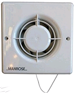 Manrose 4in/100mm Centrifugal Fan With Pullcord 