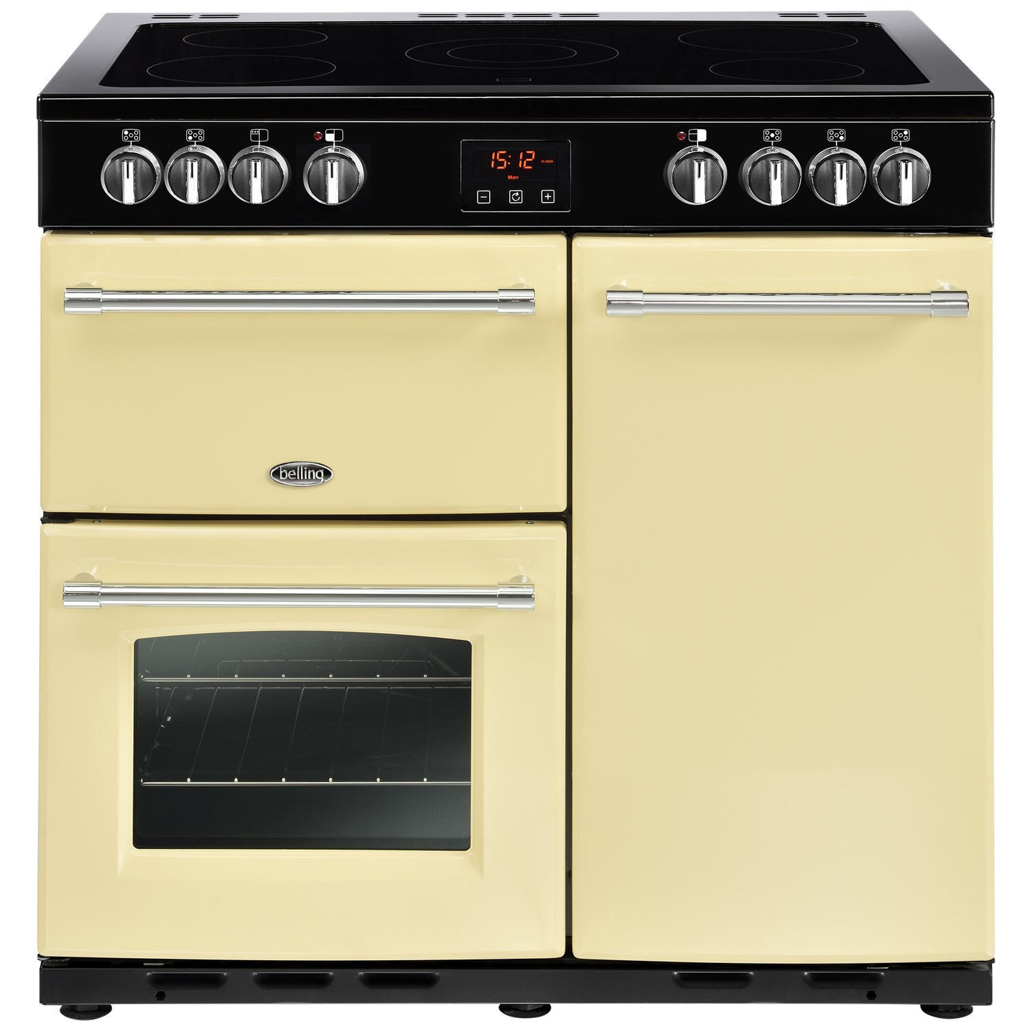Belling Farmhouse 90E Ceramic Cooker 90cm in Cream