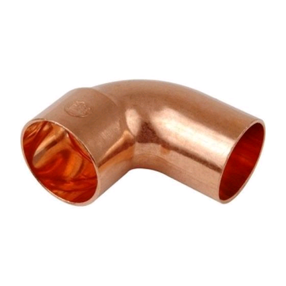 Copper 28mm Long Tail Street Elbow Endfeed