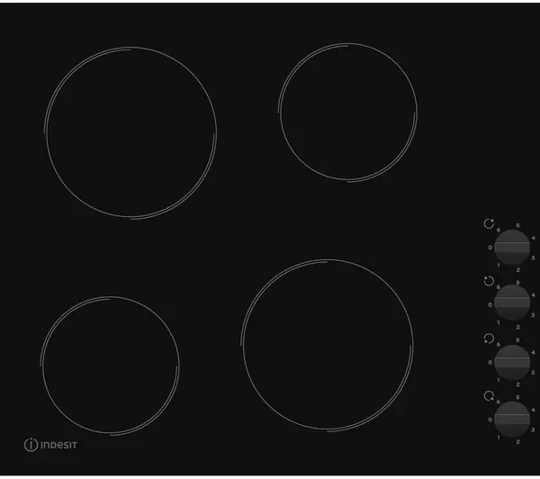 Indesit RI860C 4 Zone Ceramic Dial Control 60cm