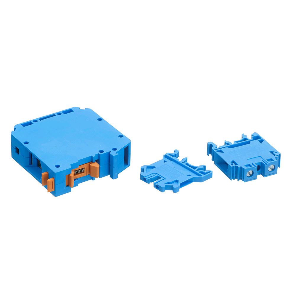 Europa 4mm Blue Din Rail Terminal 