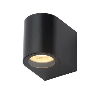 Forum Iona 1lt Wall Light ABS + PC IP44 Max 5W LED Black