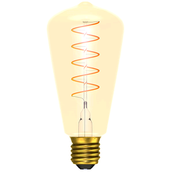 Bell Vintage 4w ES Squirrel Soft Coil Filament Amber Dimmable 