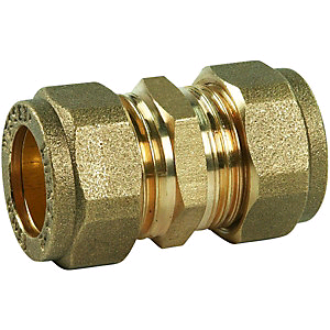 Copper Coupler 15mm Compression 