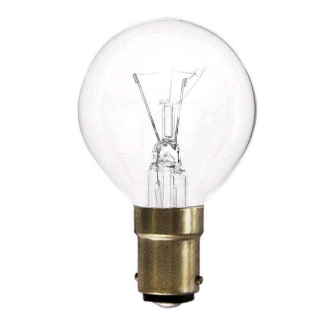 Lamp Round 45mm SBC 40w Clear Golf