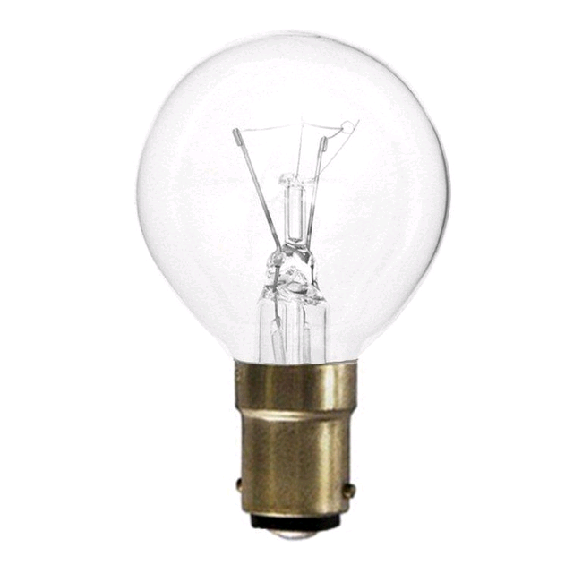 Lamp Round 45mm SBC 40w Clear Golf 