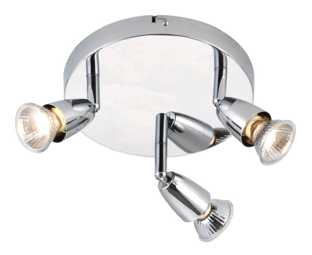 Saxby Amalfi Triple 50w Spot Chrome