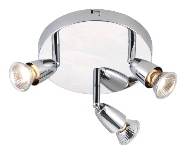 Saxby Amalfi Triple 50w Spot Chrome 