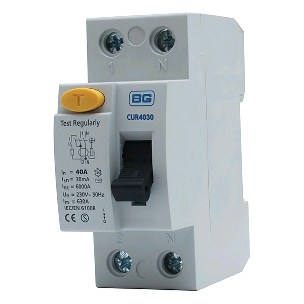 BG DP RCD 40a 30mA Type AC