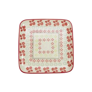 English Tableware Company Boho Small Square Serving  Platter 180mm