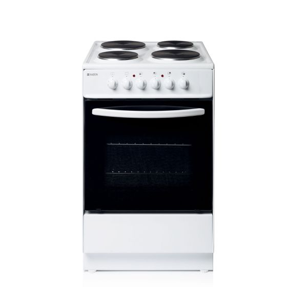 Haden HES60W Single Oven & Solid Plate Electric Cooker 60cm 