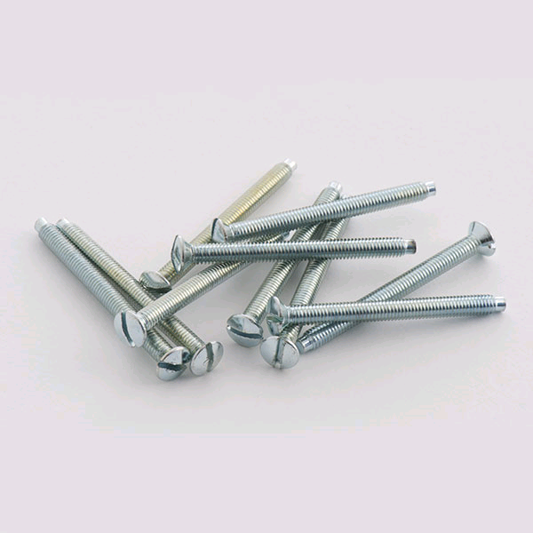 BG 38mm Fixing Screws Chrome + Steel Pack 10 