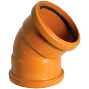 Floplast Underground 110mm 30deg Double Socket Bend D564 SOIL