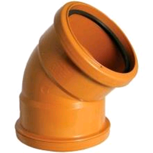 Floplast Underground 110mm 30deg Double Socket Bend D564 SOIL 