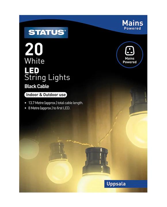 Status UPPSALA 20 White LED Party Light Set