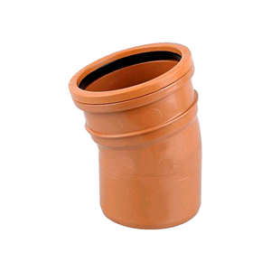 Underground 110mm 15deg Bend M/F Terracotta D167 SOIL
