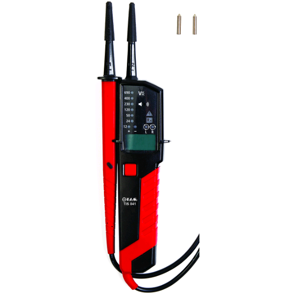TIS Voltage & Continuity Tester with LCD 