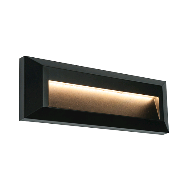 Saxby Severus Landscape Indirect 2W Warm White LED IP65 Wall Light 