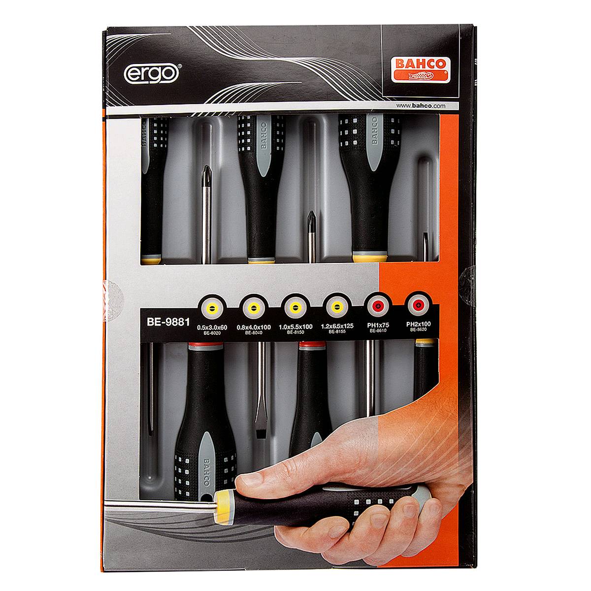 Bahco Ergo 6 Piece Screwdriver Set SL/PH 