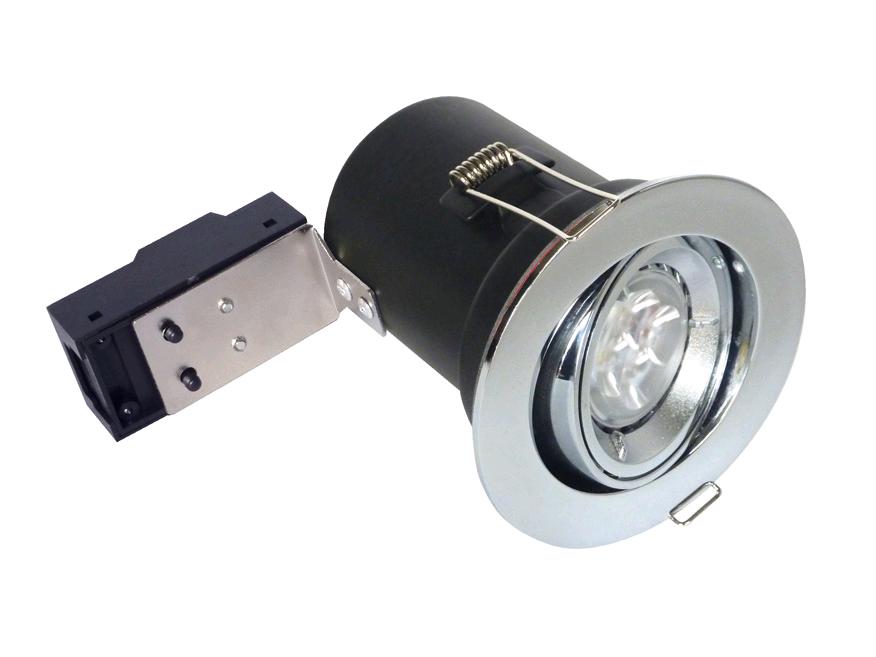 Bell 12V/240V Chrome Centre Tilt Downlight 