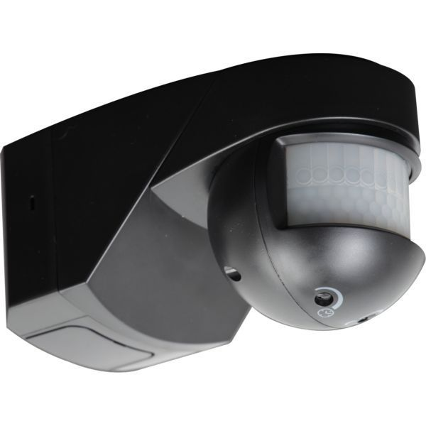 Knightsbridge Black Corner Mountable PIR Sensor IP55