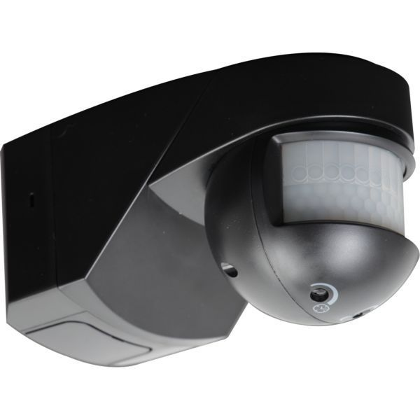 Knightsbridge Black Corner Mountable PIR Sensor