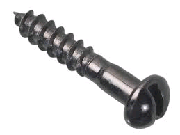 Forgefix 3/4" x 6  R/H Wood Screw (Pack of 40) Black Japanned 