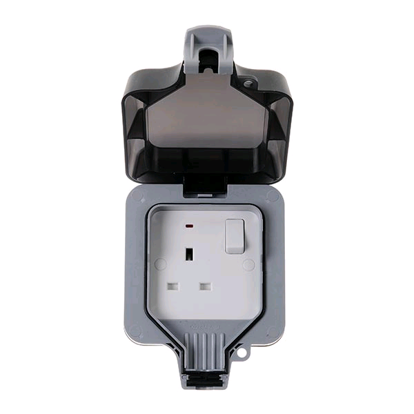 BG Weather Proof IP65 13a DP 1gang Switched Socket 