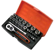 Bahco SL25 Socket Set 25Pc ¼in Drive 