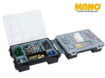 MANO 4070270 Twin Fold Organiser + Removable Cells T-ORG7B 