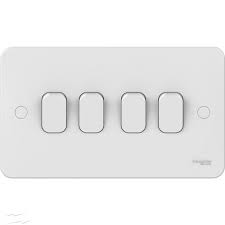 Schneider Lisse 4 Gang 2 Way Switch 