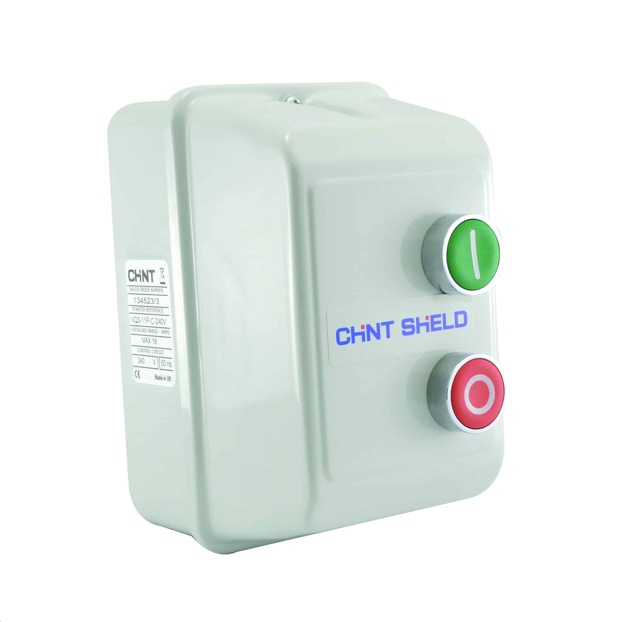 Chint Metal Clad 7.5kW Enclosed DOL Starter IP55 