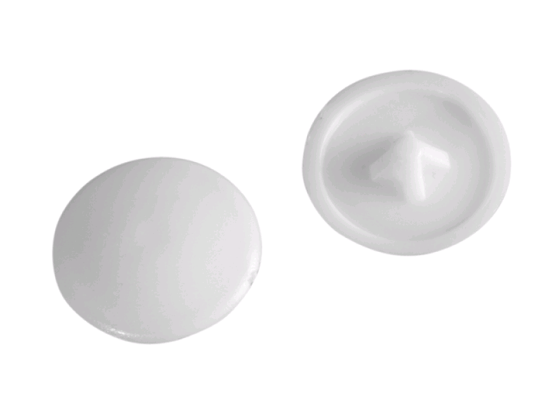 Forgefix No. 6-8's Pozi Compatible Cover Caps (Pack) White Plastic 