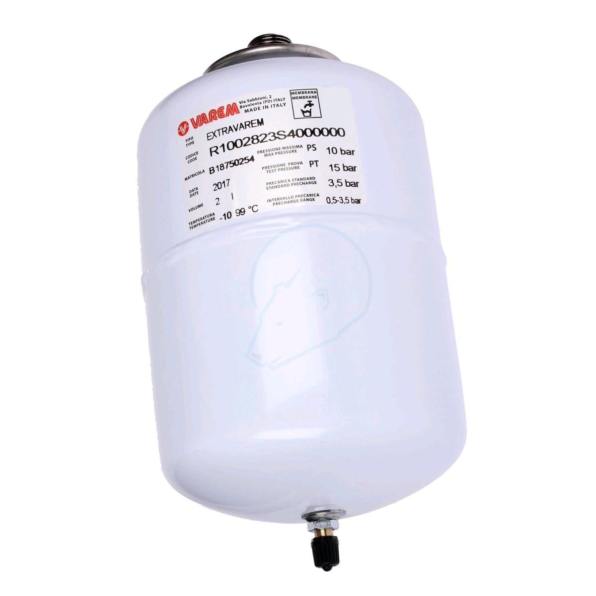 ATC 2L Expansion Vessel c/w 1/2in BSP for Water Heaters 5/10/15ltr 