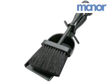 MANOR 4120609 Duchess Hearth Tidy Black 300mm 1153