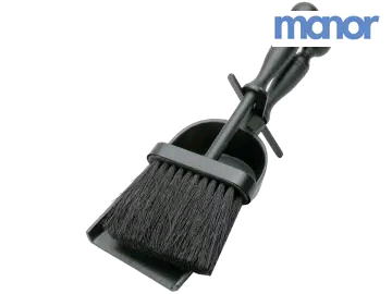 Manor 4120609 Duchess Hearth Tidy Black 300mm