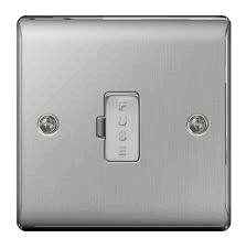 BG 13a Fused Spur Brushed Steel