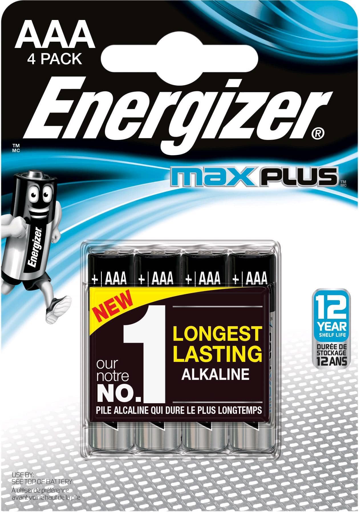 Energizer MAX Plus Power AAA Battery 4pk