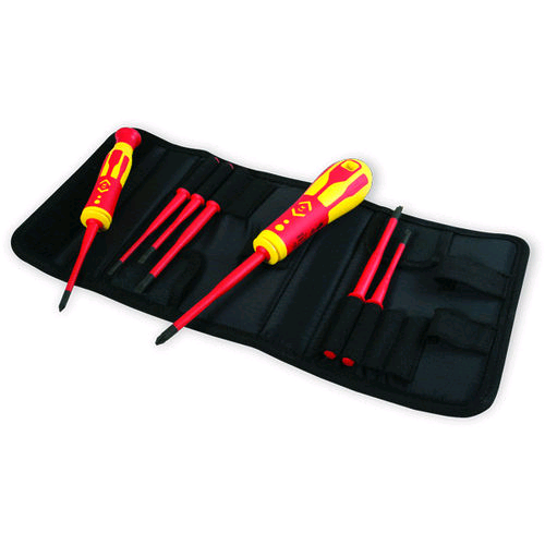 CK Dextro 1000V VDE Interchangeable Slim Bladed Screwdriver Set 