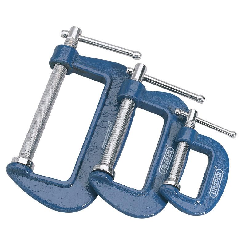 Draper "C" Clamp Set (3) 25/50/75mm