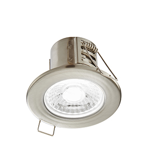 Saxby ShieldECO LED 400 Downlight Satin Nickel Cool White 