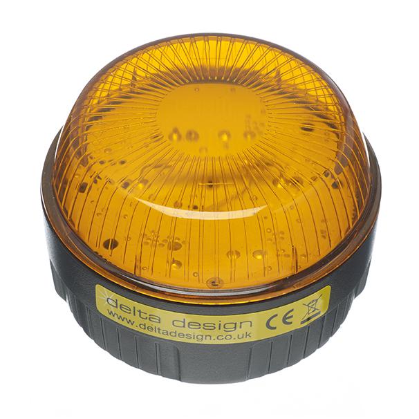 Europa Low Profile Xenon Beacon 2W 230V AC Amber