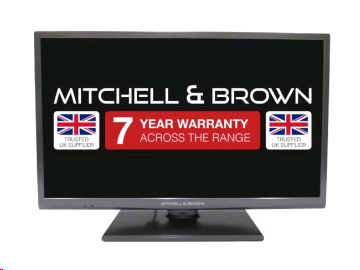 Mitchell & Brown 43" LED HD Ready TV, T2 Tuner Central stand, Freeview, 2 HDMI, WARRANTY MUST BE REGISTERED 