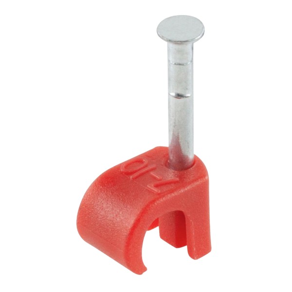 Q-Crimp 7-10mm Red Round Cable Clip (Pack 100) 