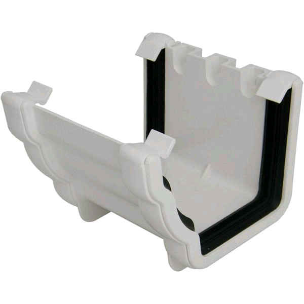 Floplast Niagara Square Guttering Union Bracket White 